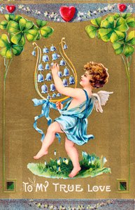 An meine wahre Liebe, amerikanische Valentinskarte, um 1910