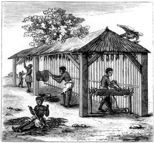 Tabakvorbereitung, 1873 von Unbekannt