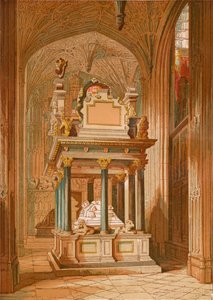 Grab von Königin Elizabeth - Westminster Abbey, ca. 1845, 1864 von Unbekannt