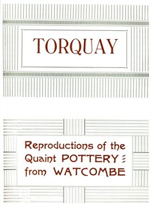 Torquay - Reproduktionen der altmodischen Keramik aus Watcombe