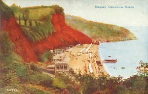Torquay, Oddicombe Beach, spätes 19. - frühes 20. Jahrhundert