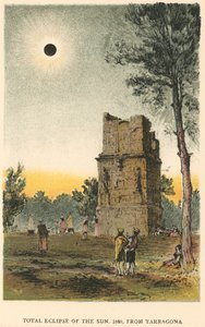 Totale Sonnenfinsternis von 1860, beobachtet von Tarragona, Spanien, 1884 von Unbekannt