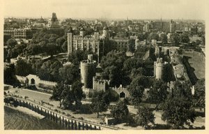 Tower of London. Gesamtansicht von Süden, um 1920 von Unbekannt