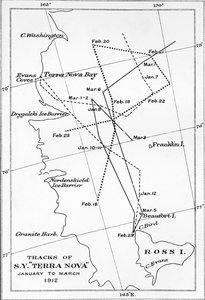 Spuren der S.Y. Terra Nova - Januar bis März 1912, 1913