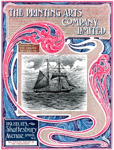 Werbeanzeige für The Printing Arts Company Limited, London, 1902-1903 von Unbekannt