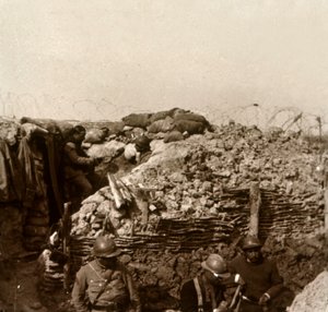 Schützengräben, Champagne, Nordfrankreich