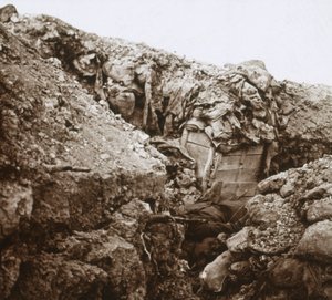 Schützengräben, Champagne, Nordfrankreich, ca. 1914-ca. 1918
