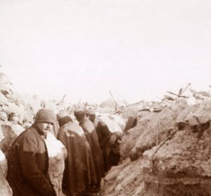 Schützengräben, Tahure, Nordfrankreich, ca. 1914-1918