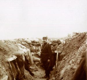 Schützengräben in der Champagne, Nordfrankreich, ca. 1914-1918