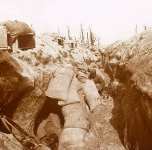 Schützengräben in der Champagne, Nordfrankreich, ca. 1914-ca. 1918