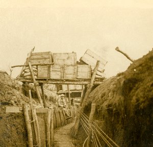 Schützengräben bei Les Éparges, Nordfrankreich, ca. 1914-1918