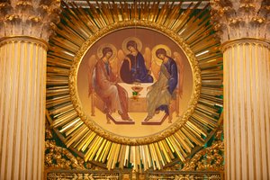 Trinity-Kathedrale; Die Ikonostase; Sankt Petersburg, Russland von Unbekannt