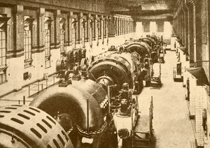 Turbo-Generatoren im Neasden-Kraftwerk, Metropolitan Railway, 1930