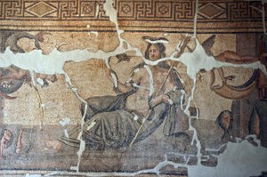 Thetis unter den Fischen, Mosaik aus Iskenderum, Türkei von Unbekannt