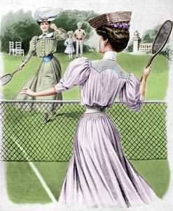 Zwei Tennisanzüge für Oktober, 1905 von Unbekannt