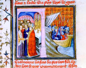 Zwei Szenen aus der Chronique de St Denis