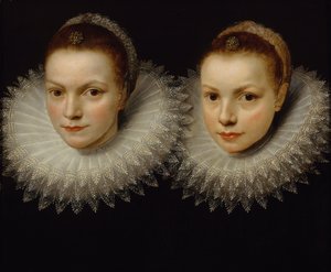 Zwei Schwestern, 1610-1615 von Unbekannt