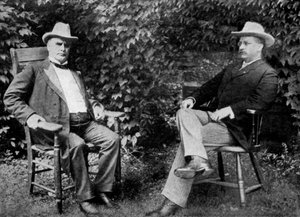 US-Präsident William McKinley und Vizepräsident Theodore Roosevelt, 1899