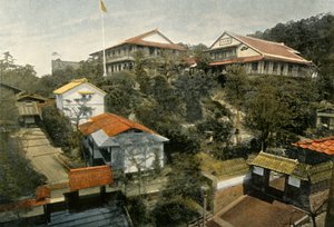 Ein Hotel in Kyoto, 1900 von Unbekannt