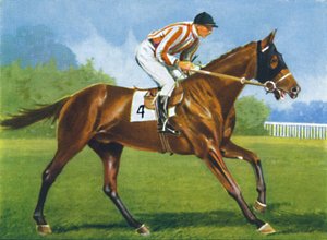 Unzerbrechlich, Jockey: P. Beasley, 1939