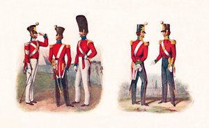 Uniformen des 86. Regiments, 1842, und Regiments, 1848, 1904