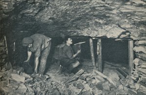 Unbewusste Helden, die in Gefahr arbeiten, ca. 1935 von Unbekannt