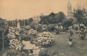 Obere Lustgärten zur Rhododendronzeit, 1929