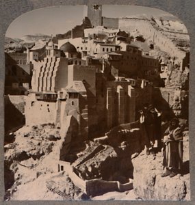Tal von Mar Saba und Kloster, vom Bach Kedron, um 1900