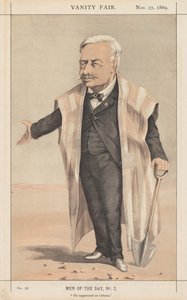 Vanity Fair: Männer des Tages, Nr. 2 Er unterdrückte eine Landenge, 1869 von Unbekannt