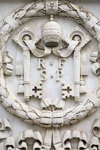 Wappen des Vatikans, Rom, Italien von Unbekannt
