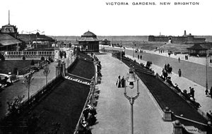 Victoria-Gärten, New Brighton, Lancashire, frühes 20. Jahrhundert