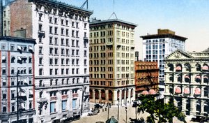 Victoria Square, St. James Street, Montreal, Kanada, um 1900er Jahre von Unbekannt