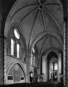 Ansicht vom Kirchenschiff - Kirche Notre Dame de la Couture (Notre-Dame de la Couture) - 12.-13. Jahrhundert Le Mans (Sarthe) von Unbekannt