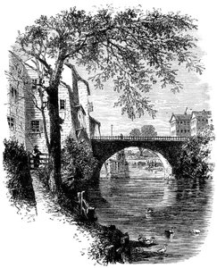 Ansicht in Hartford, Connecticut, 17. Jahrhundert, ca. 1880
