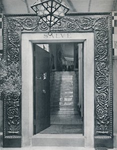 Blick in Sir L. Alma-Tademas Studio durch die Eingangstür, späte 19. Jahrhundert