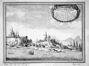 Blick auf Beryozovo vom Sosva-Fluss