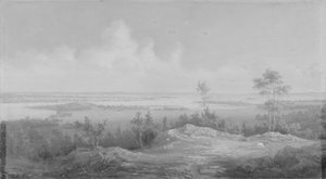 Ansicht von New York von New Jersey, ca. 1850 von Unbekannt