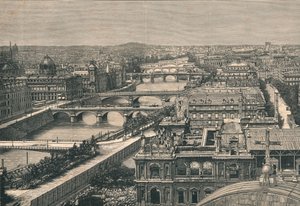 Ansicht von Paris, Die sieben Brücken zeigend, 1882