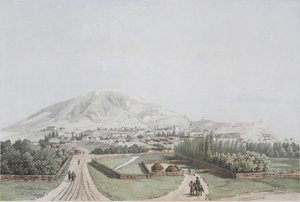 Blick auf Pjatigorsk, Mitte des 19. Jahrhunderts