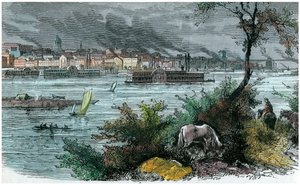 Ansicht von St. Louis, Missouri, USA, ca. 1880