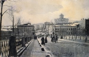 Ansicht der Znamenka-Straße im Winter, Moskau, Russland, frühes 20. Jahrhundert von Unbekannt