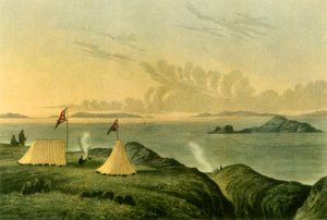 Blick auf das Arktische Meer vom Mund des Kupferminenflusses, Mitternacht, Juli 1821, 1946