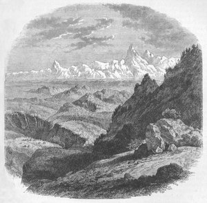 Blick auf das Himalaya-Gebirge