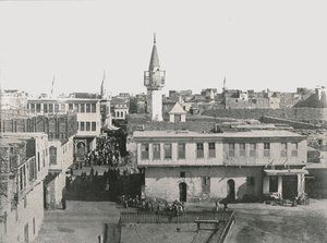 Ansicht der Altstadt, Suez, Ägypten, 1895