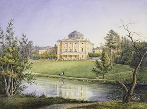 Ansicht des Pawlowsk-Palastes