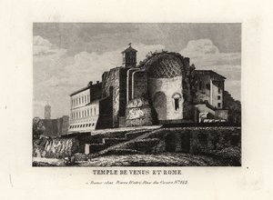 Blick auf den Tempel der Venus und Roma, Rom