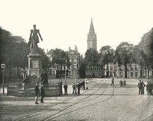 Blick auf den Vyverberg-Platz, Den Haag, Niederlande, 1895