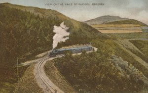 Ansicht auf die Vale of Rheidol Railway, frühes 20. Jahrhundert von Unbekannt