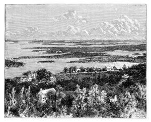 Blick vom Gibbs Hill, Bermudas, ca. 1890 von Unbekannt