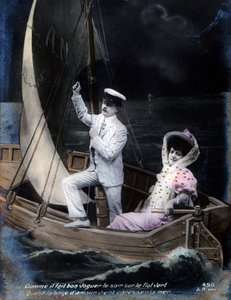 Vintage französische Postkarte, um 1900